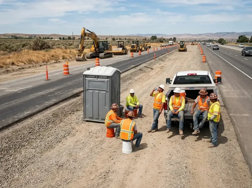 highway-road-construction-crew-007 — frequently asked questions, Porta Potty and Restroom Rentals in Brownfields, LA
